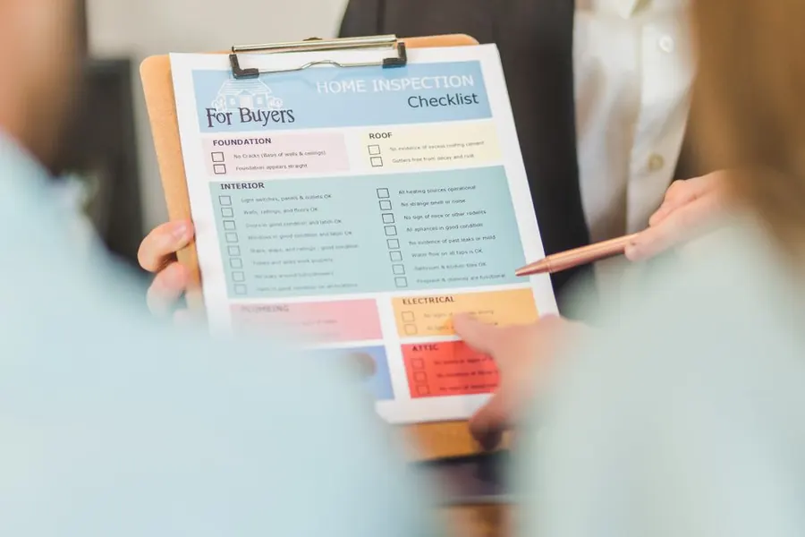 Checklist on a clipboard being worked through point by point
